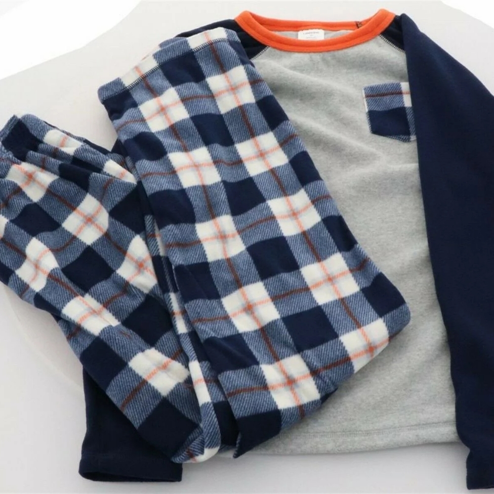 Boys Size 14 Fleece Pajama Set